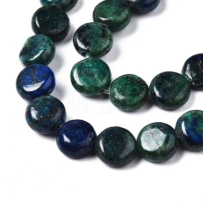 Natural Chrysocolla and Lapis Lazuli Beads Strands X-G-N330-032B-01-1