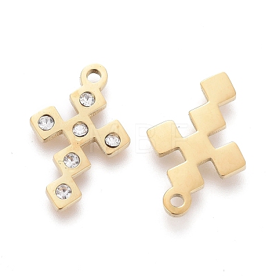 316 Surgical Stainless Steel Tiny Cross Charms STAS-F256-020G-1