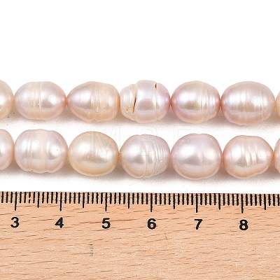 Natural Cultured Freshwater Pearl Beads Strands PEAR-F020-24B-1