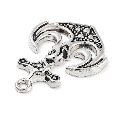 Tibetan Style Alloy Pendants FIND-U006-13AS-08-1