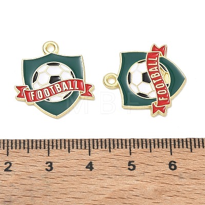 Alloy Enamel Pendants AL-CBAD1A5-01G-G-1