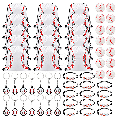 15Pcs Sport Theme Acrylic Beaded Bracelets for Men Women BJEW-JOY0001-08-1