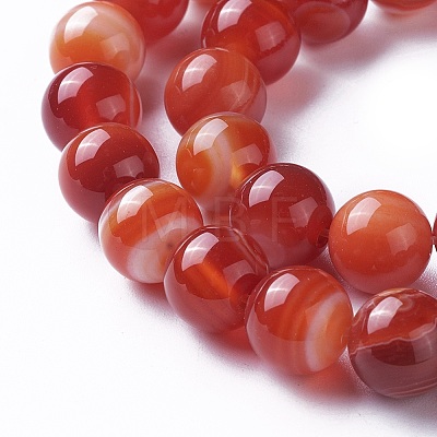Natural Red Agate Beads Strands X-G-P434-09C-A-1