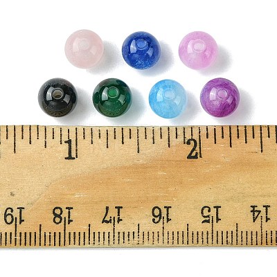 25Pcs Round Imitation Cat Eye Resin Beads RESI-FS0001-65B-1