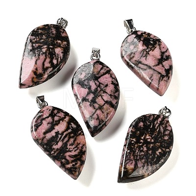 Natural Rhodonite Pendants GG-CBACB71-05P-06-1