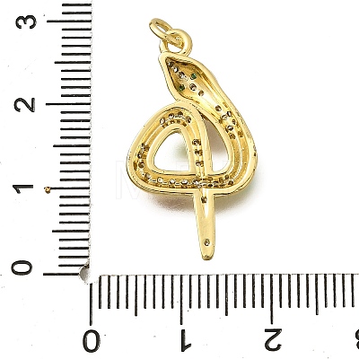 Brass Micro Pave Cubic Zirconia Pendants KK-I724-A04-1