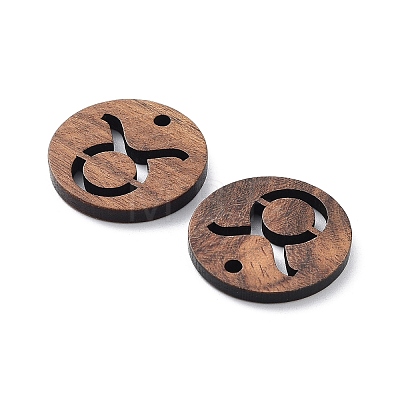 Walnut Wood Laser Cut Pendants WOOD-Q051-06J-1