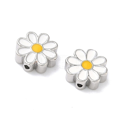 Brass Enamel Beads KK-P349-11P-1