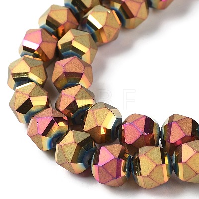 Electroplate Glass Beads Strands EGLA-I018-FP01-1