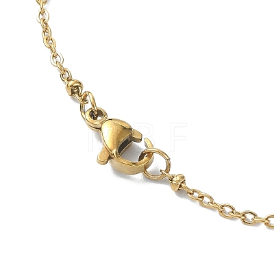 Vacuum Plating 304 Stainless Steel Pendant Necklace for Girl Women NJEW-JN04280-01-1
