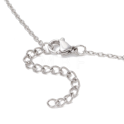 304 Stainless Steel Cable Chain Satellite Chain Slider Necklace Making AJEW-JB01511-02-1