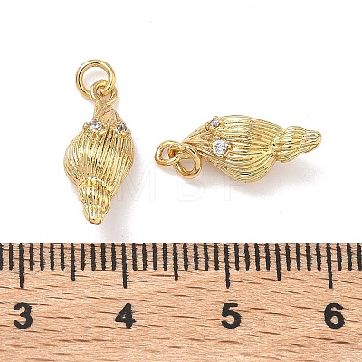 Brass Micro Pave Cubic Zirconia Pendants KK-A291-11I-G-1