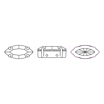 Preciosa® MAXIMA Crystal Sew-On Cups LS-Y-PRC-SE10-00030-S-1