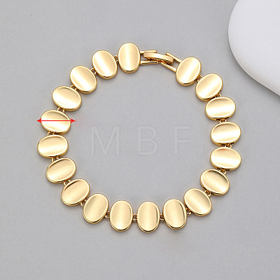 Brass Link Chain Bracelets for Women WG7C619-04-1
