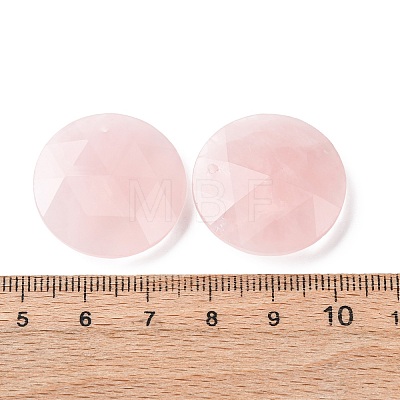 Natural Rose Quartz Pendants G-H331-01D-1