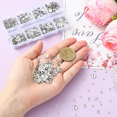 1100Pcs 5 Styles Faceted Transparent Glass Beads GLAA-YW0005-74-1