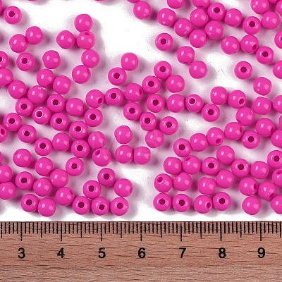 Opaque Acrylic Beads SACR-A007-01C-27-1