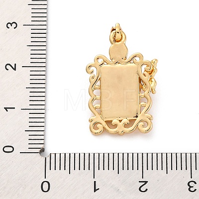 Brass Enamel Pendants KK-S502-10G-1