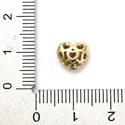 Brass Micro Pave Cubic Zirconia Beads KK-L229-076A-G-1