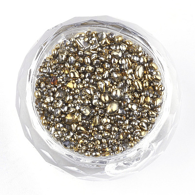 Plated Glass Seed Beads SEED-S016-06-1