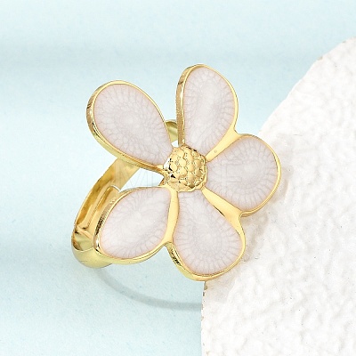 304 Stainless Steel Enamel Cuff Open Rings SA-CBA369F-04G-03-1