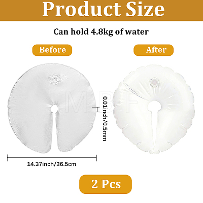 2Pcs PE Plastic Water Bag for Party Decor AJEW-CN0007-39B-1