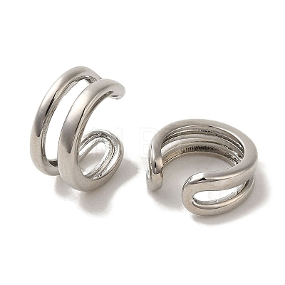 Rack Plating Brass Clip-on Earrings EJEW-R162-26P-01-1