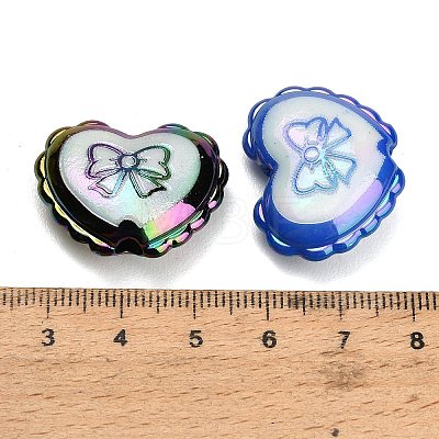 Plating Printed Opaque Acrylic Beads AC-CBA49BC-03-1