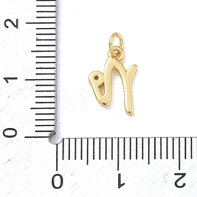 Brass Micro Pave Clear Cubic Zirconia Charms KK-D289-66G-N-1