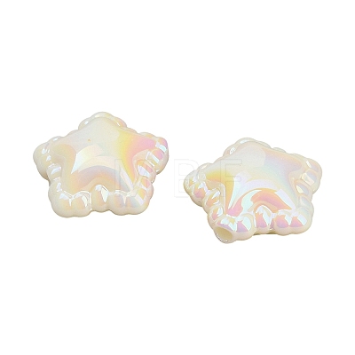 Plating Opaque Acrylic Beads AC-CBA0766-01D-1