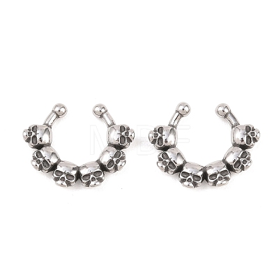 316 Stainless Steel Hoop Nose Rings AJEW-C044-05E-AS-1