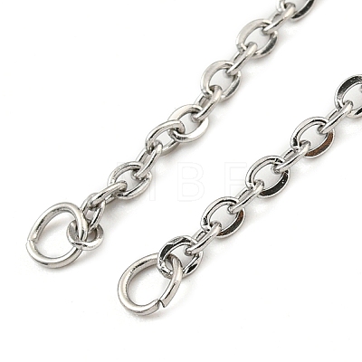 304 Stainless Steel Cable Chains Necklace Makings AJEW-P119-04B-P-1