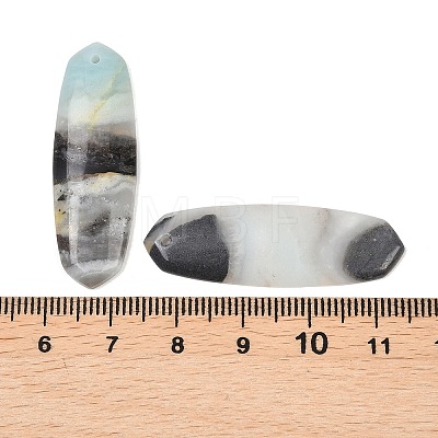 Natural Flower Amazonite Pendants G-K381-17C-1