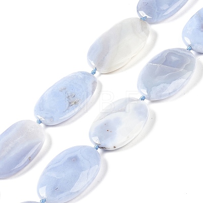 Natural Blue Lace Agate Beads Strands G-H006-A01-02-1