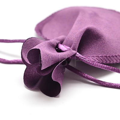 Velvet Bags Drawstring Jewelry Pouches TP-O002-C-02-1