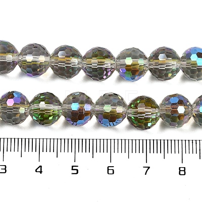 Transparent Electroplate Glass Beads Strands EGLA-N002-31-H10-1