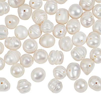  1 Strand Natural Cultured Freshwater Pearl Beads Strands PEAR-NB0002-47-1