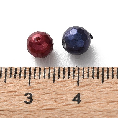 Faceted Round Shell Pearl Beads BSHE-XCP0001-78A-1