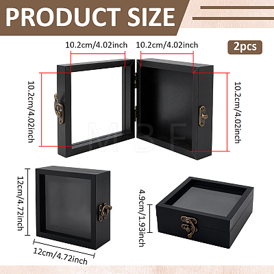 Wood Jewelry Display Cases CON-WH0089-223B-1