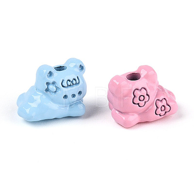 Baking Paint Alloy Beads X-PALLOY-T090-71-1