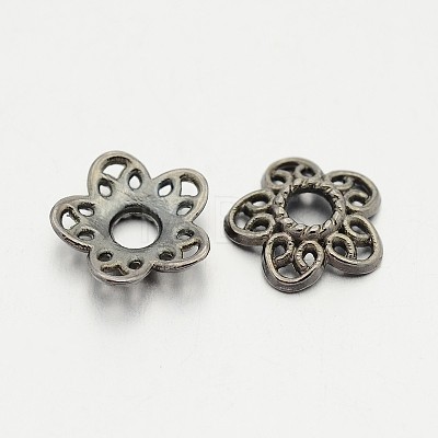 Tibetan Style Alloy Bead Caps LS-K0P34051-1