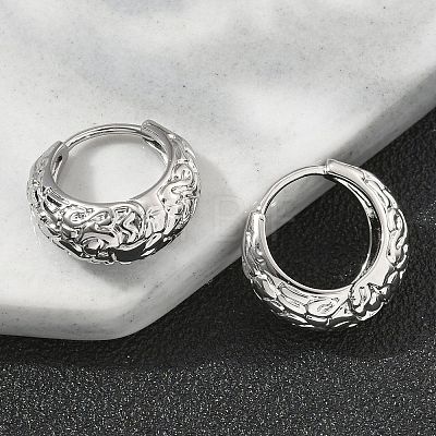 Brass Hoop Earrings EJEW-D320-16P-1