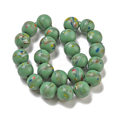 Handmade Lampwork Beads Strands BLOW-D006-07-1