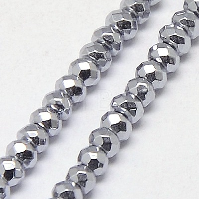 Electroplate Non-magnetic Synthetic Hematite Beads Strands X-G-J160-A-01-1