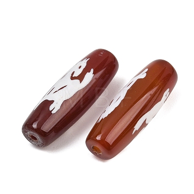 Tibetan Style dZi Beads TDZI-E004-64-02-1