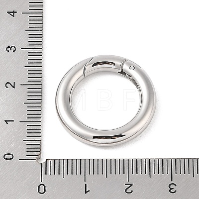 Tarnish Resistant 304 Stainless Steel Spring Gate Rings STAS-E055-23-1