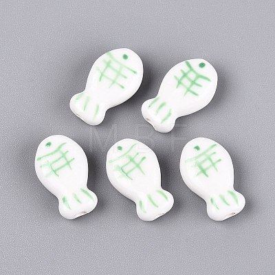 Handmade Porcelain Ceramic Beads PORC-Q005-06C-1