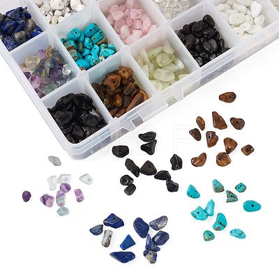 Natural & Synthetic Mixed Gemstone Beads G-TA0001-17-1