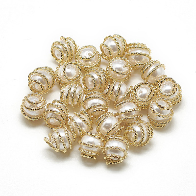 ABS Plastic Imitation Pearl Beads X-KK-T032-087G-1