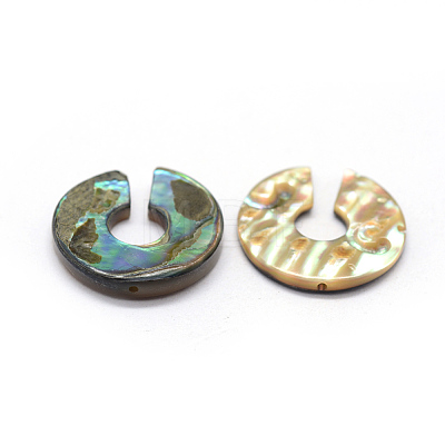 Natural Paua Shell Beads X-SSHEL-G020-30-20mm-1